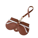 Custodia compatta per occhiali 14,2 x 7 cm in ecopelle Con chiusura a scatto e cinturino Custodia protettiva chiudibile per viaggi e uso quotidiano 5