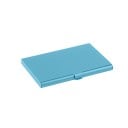 Custodia da viaggio per documenti e carte in lega di alluminio Sottile scatola metallica con coperchio Da tasca e borsa Dimensioni 9,3 x 5