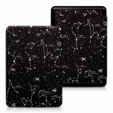 Custodia flip nera da 6 pollici per Kindle 10ª generazione 2019 con mappa bianca delle costellazioni dei segni zodiacali e lune e con cinturino 1