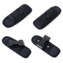 Custodia girevole per torcia 15x5,5 cm Colori neutri Supporto per torcia con clip girevole a 360° Custodia per cintura per torce 7