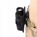Custodia girevole per torcia 15x5,5 cm Colori neutri Supporto per torcia con clip girevole a 360° Custodia per cintura per torce 8