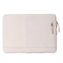Custodia impermeabile per laptop da 13,3 pollici Custodia protettiva imbottita Chiusura a zip Colori neutri Design da viaggio elegante 3