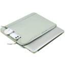 Custodia impermeabile per laptop da 13,3 pollici Custodia protettiva imbottita Chiusura a zip Colori neutri Design da viaggio elegante 8