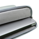 Custodia impermeabile per laptop da 13,3 pollici Custodia protettiva imbottita Chiusura a zip Colori neutri Design da viaggio elegante 9