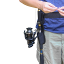 Custodia in nylon per supporto di canna da pesca, copertura protettiva 8,3 x 27 cm, materiale resistente, accessori da pesca neri per riporre 2