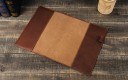 Custodia in pelle marrone per quaderno A5 223 x 150 mm copertura per taccuino agenda con passante per penna 6