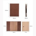 Custodia in pelle marrone per quaderno B5 270 x 193 mm copertura per taccuino agenda con passante per penna 2