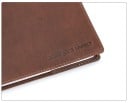 Custodia in pelle marrone per quaderno B5 270 x 193 mm copertura per taccuino agenda con passante per penna 4