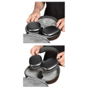 Custodia intelligente per AirPods Max, guscio rigido, impermeabile, resistente agli urti, custodia da viaggio portatile con modalità di sospensione automatica e sacca di stoccaggio 5