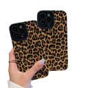 Custodia Leopard per iPhone 15 Pro Copertura Stilosa Custodia Protettiva Motivo Leopard Design Antiscivolo Protezione dagli Urti Accessorio Moderno 5