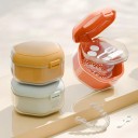 Custodia per apparecchi ortodontici e protesi dentali chiudibile 8,5 x 8,1 x 5,1 cm plastica ABS PC silicone colorata per la conservazione e la pulizia degli aligner 4