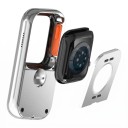 Custodia per Apple Watch con corona e ricarica magnetica 41 mm in lega di alluminio, custodia retro per Series 7, 8 e 9 6
