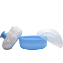 Custodia per labutěnka con labutěnka 9,5 × 6 cm custodia da viaggio in plastica blu per spugna cosmetica per una conservazione igienica 2