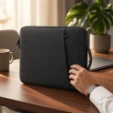 Custodia per notebook 15,6 pollici con manico laterale e tasca frontale con zip 41 x 30 x 3 cm Idrorepellente per Lenovo e ASUS 7