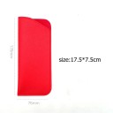 Custodia per occhiali 17,5 x 7,5 cm Custodia protettiva morbida in pelle sintetica Custodia sottile pieghevole per viaggi e uso quotidiano 2