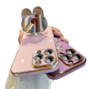 Custodia protettiva con specchio e supporto per Samsung A73 5G 2