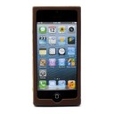 Custodia protettiva in silicone per iPhone - Cioccolato 5