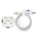 Custodia protettiva per caricabatterie Apple 18W/20W con decorazione a fiocchi, set con guaina, tappi e fascetta 2