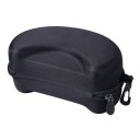 Custodia protettiva per occhiali da sci 19×12×10 cm EVA custodia rigida con zip Custodia portatile per occhiali da snowboard con supporto Nera 2