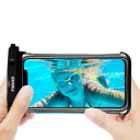 Custodia trasparente impermeabile per smartphone Borsa da nuoto subacquea Borsa sigillata Controllabile lateralmente Corda ultraleggera copertura HD 5