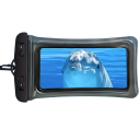 Custodia trasparente impermeabile per telefono fino a 7,0" copertura touch in PVC custodia per nuoto e subacquea chiusa con cordino 22x10,6 cm 6