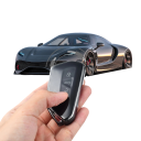 Custodia trasparente per chiave auto TPU per VW Volkswagen Golf 8, ID.3, ID.4, Škoda Octavia A8, MK4 3