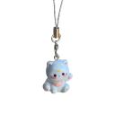 Cute Cat Keyring Phone and Bag Charm Cat Figure Keyring 4