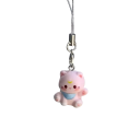 Cute Cat Keyring Phone and Bag Charm Cat Figure Keyring 5