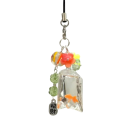 Cute Phone Charm with Fish Colourful Beaded Mobile Pendant Decorative Phone Strap Keychain for Bag Camera 2