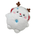 Cute Plush Snowman Keyring 8 x 8.5 cm Christmas Keychain and Backpack Pendant Soft Decoration New Year Gift 2