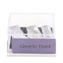 Cutie cu minerale brute Exemple de pietre în cutie transparentă cu bază neagră și etichetă cu denumirea mineralului Dimensiune 4 x 3 x 2 cm 9