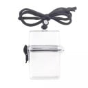 Cutie de depozitare pentru carduri foto impermeabilă transparentă 12 x 9,5 x 3,7 cm din plastic cu sfoară pentru protecția și transportul cardurilor 6
