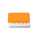 Cutie de protecție pentru falzete dentare 10 x 5,5 cm Suport de sterilizare cu 8 găuri Unelte dentare Accesorii de laborator 1