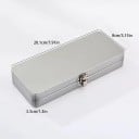 Cutie metalică de cadou cu capac 20,1×8×3,3 cm cutie din tablă în formă de valiză cu închidere tip clips pentru ambalarea cadourilor și alimentelor 2