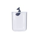 Cutie pentru bețișoare de urechi și tampoane cu figurină de animal pe capac Dóza transparentă din acril și plastic Dimensiune 13 x 9 cm Pentru baie 2