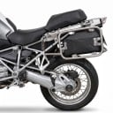 Cutie pentru unelte motocicletă stângă cu închidere cu chei 330,5 x 191 x 101 mm din plastic negru pentru montaj pe suportul de genți laterale 5