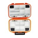 Cutie rezistentă la apă pentru articole de pescuit cu deschidere pe două fețe 11,5 x 9 x 3,5 cm Organizator portabil robust pentru cârlige 5
