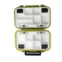 Cutie rezistentă la apă pentru articole de pescuit cu deschidere pe două fețe 11,5 x 9 x 3,5 cm Organizator portabil robust pentru cârlige 3
