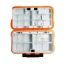 Cutie rezistentă la apă pentru articole de pescuit cu deschidere pe două fețe 19 x 10 x 4,5 cm Organizator robust pentru cârlige și naluci 5