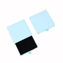 Cutii de cadou colorate cu sertar 8×8×2 cm, cutii de bijuterii din carton cu sertar retractabil și umplutură din spumă, pentru bijuterii 12