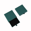 Cutii de cadou colorate cu sertar 8×8×2 cm, cutii de bijuterii din carton cu sertar retractabil și umplutură din spumă, pentru bijuterii 9