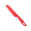 Cuțit de bucătărie pentru copii cu lamă zimțată Cuțit din plastic sigur pentru copii Tăierea fructelor legumelor pâinii Gătitul 3