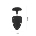 Cuțit multifuncțional din oțel inoxidabil 9,5 x 4 cm, ustensile de bucătărie pentru legume și fructe, feliator manual din oțel inoxidabil negru, accesorii alimentare 2