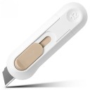 Cuțit pliant mini colorat, tăietor de hârtie de buzunar, cuțit utilitar automat cu recul pentru colete, birou și rechizite școlare 6