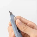 Cuțit pliant mini colorat, tăietor de hârtie de buzunar, cuțit utilitar automat cu recul pentru colete, birou și rechizite școlare 2