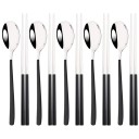 Cutlery Set Spoon and Chopsticks Dining Set Tableware for Asian Cuisine Elegant Table Cutlery for Home 1