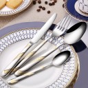 Cutlery Set with Golden Ornament 24 pcs 1