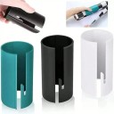 Cutter pentru hârtie de ambalare cilindric portabil 9,8 x 5,5 cm din plastic multicolor pentru role de hârtie ambalare cadouri acasă 2