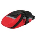 Cycling Bag 21 x 9 x 9.5 cm Nylon Waterproof Under Saddle Reflective Straps Bike Bag 4