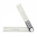 Cyfrowy kątomierz i linijka 2 w 1 z wyświetlaczem LED Precyzyjny pomiar kątów i długości 21,8 x 3,5 cm Narzędzie pomiarowe Bateria CR2032 4